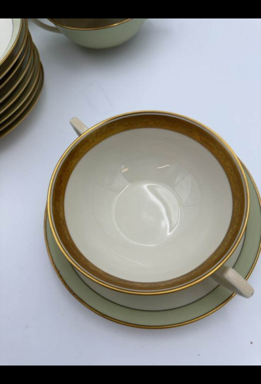 Bouillon skål m/ underskål